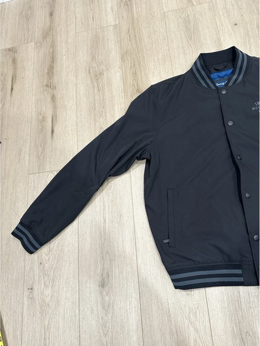 Indian Motorcycle Black Casual Bomber Jacket Men's Riding Size XL